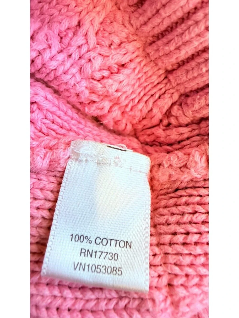 Genuine Kids From Oshkosh Girls Vest, Hooded Knitted Vest, Pink Color, Size 18mo